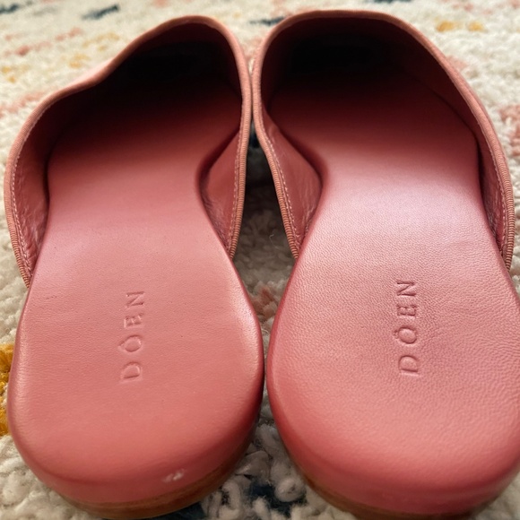 Doen Wren Rose/Blush Velvet Mules,  41, never worn - Picture 5 of 6